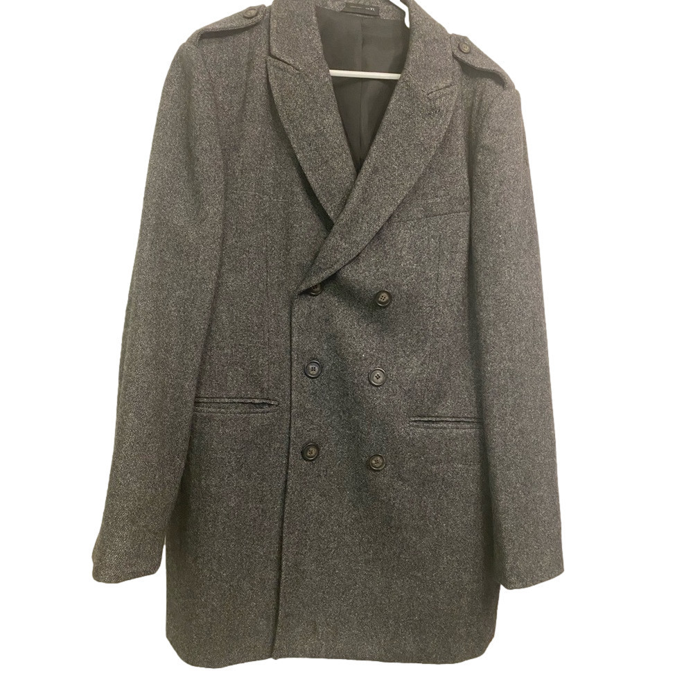 Express Tweed Mens’s Double Breasted Coat Size XL